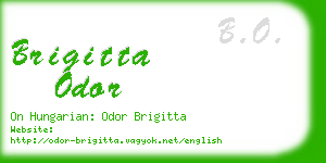 brigitta odor business card